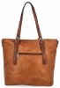 Uniwersalna Torebka Damska XL Shopper Bag firmy Hernan HB0213-1 Ruda/Brązowa